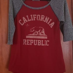 California Republic baseball tee